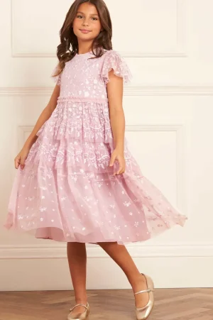 Flower Girl | Flower Girl^Needle & Thread Angelica Lace Kids Dress Purple