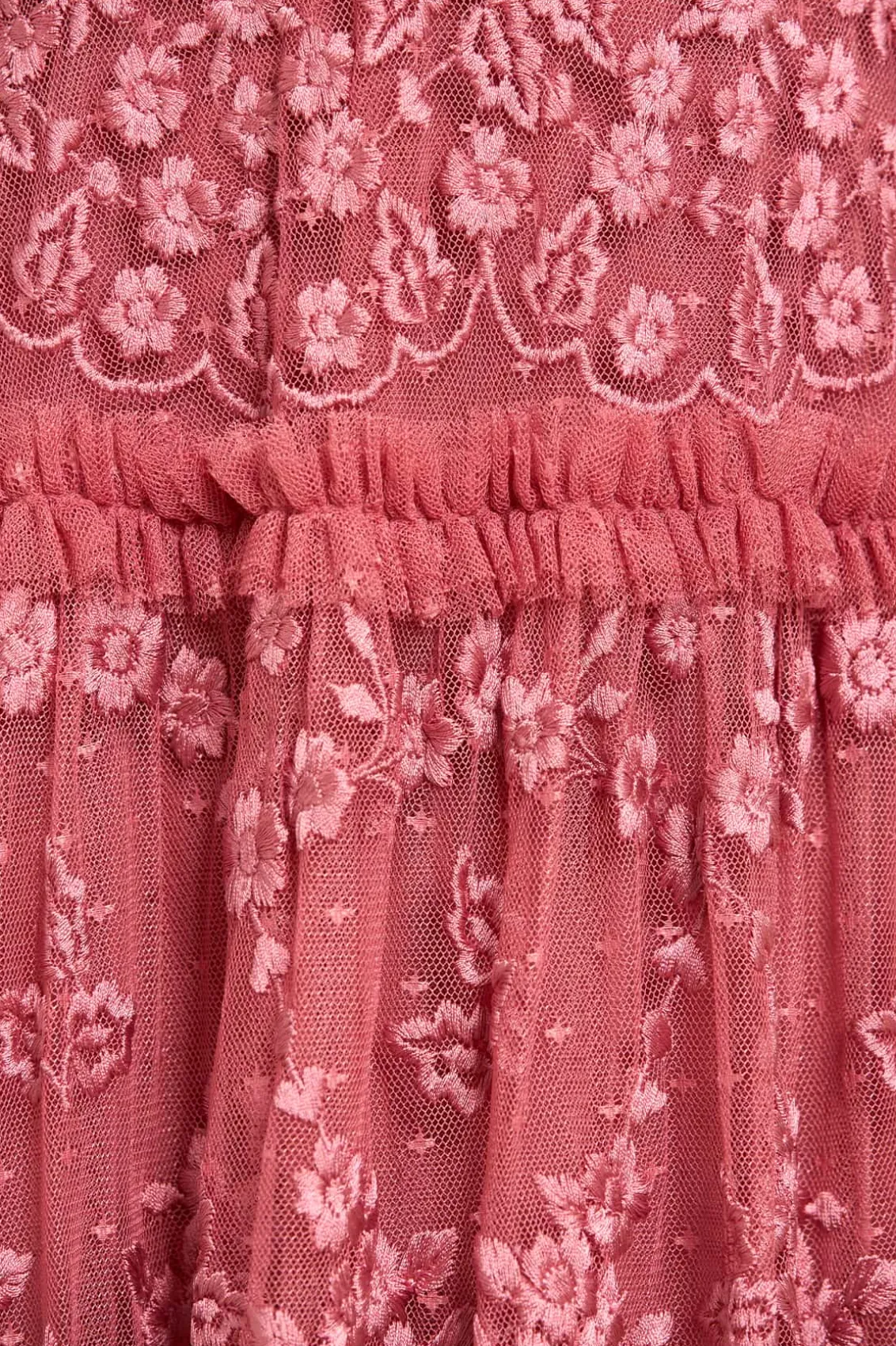 Evening Dresses | Embroidered Dresses^Needle & Thread Autumn Lace Ankle Gown Pink