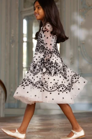 Mummy & Me | Kids Embroidered Dresses^Needle & Thread Beatrice Kids Dress Champagne