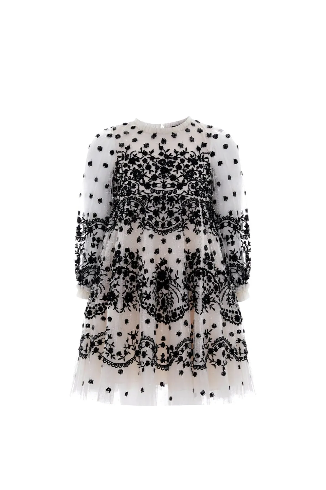 Mummy & Me | Kids Embroidered Dresses^Needle & Thread Beatrice Kids Dress Champagne