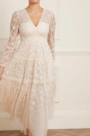 Bridal | Mummy & Me^Needle & Thread Celestia Ribbon Ankle Gown Champagne