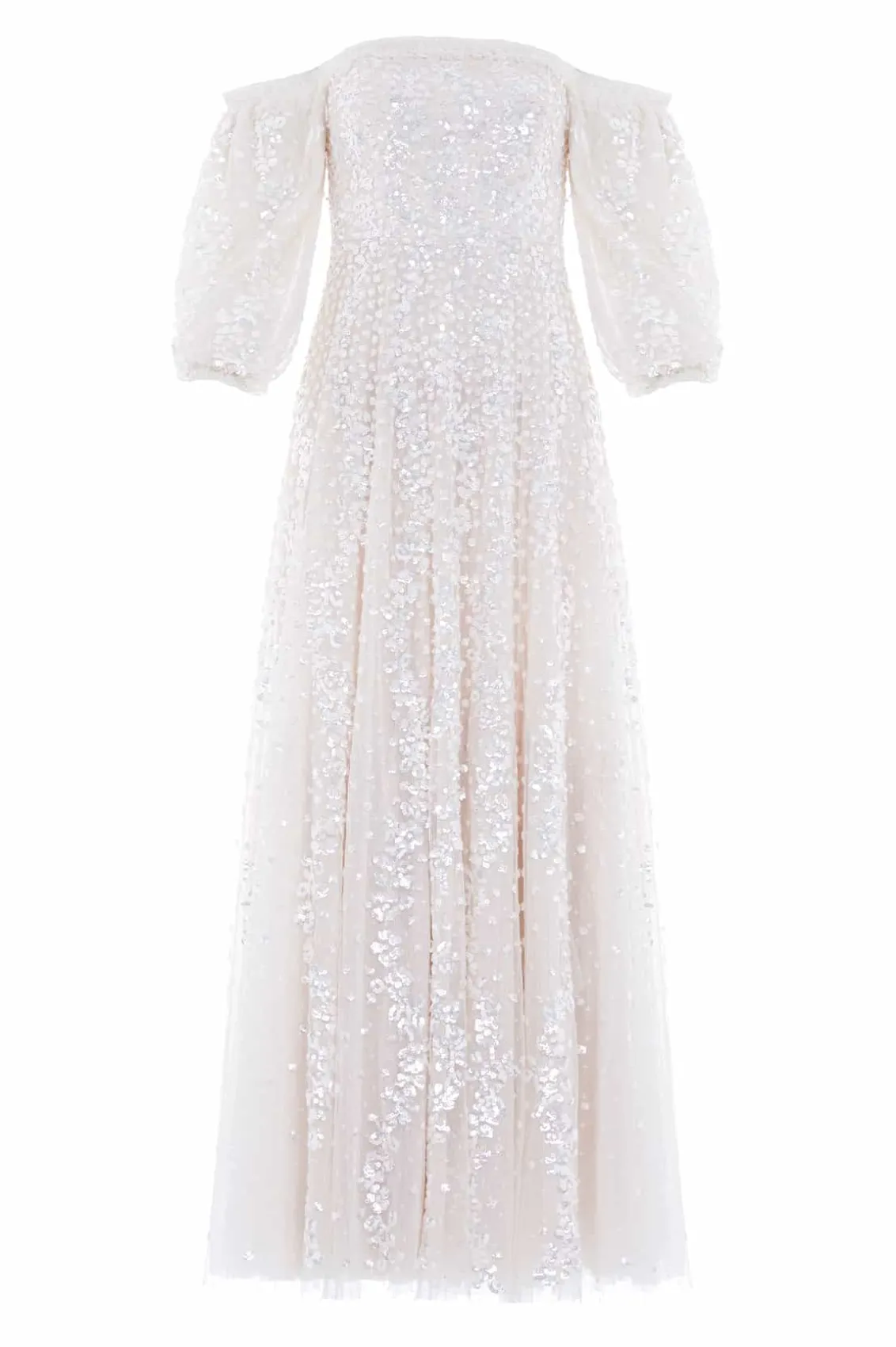 Bridal | Evening Dresses^Needle & Thread Confetti Gloss Off-Shoulder Gown Champagne