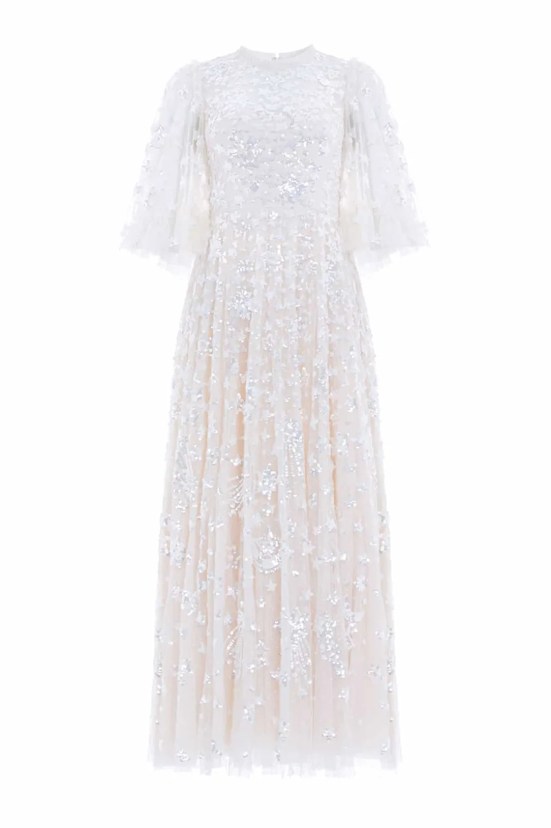 Bridal | Mummy & Me^Needle & Thread Constellation Gloss Ankle Gown Champagne