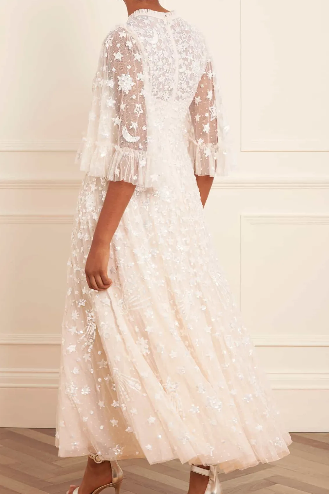 Bridal | Mummy & Me^Needle & Thread Constellation Gloss Ankle Gown Champagne