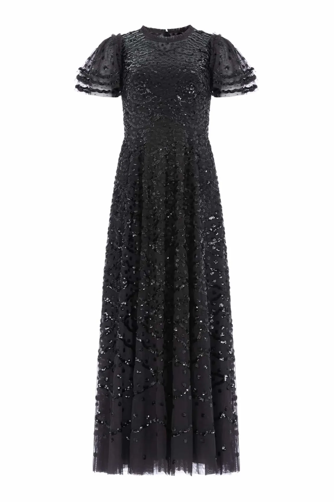 Evening Dresses | Embellished Dresses^Needle & Thread Deco Dot Ankle Gown Black