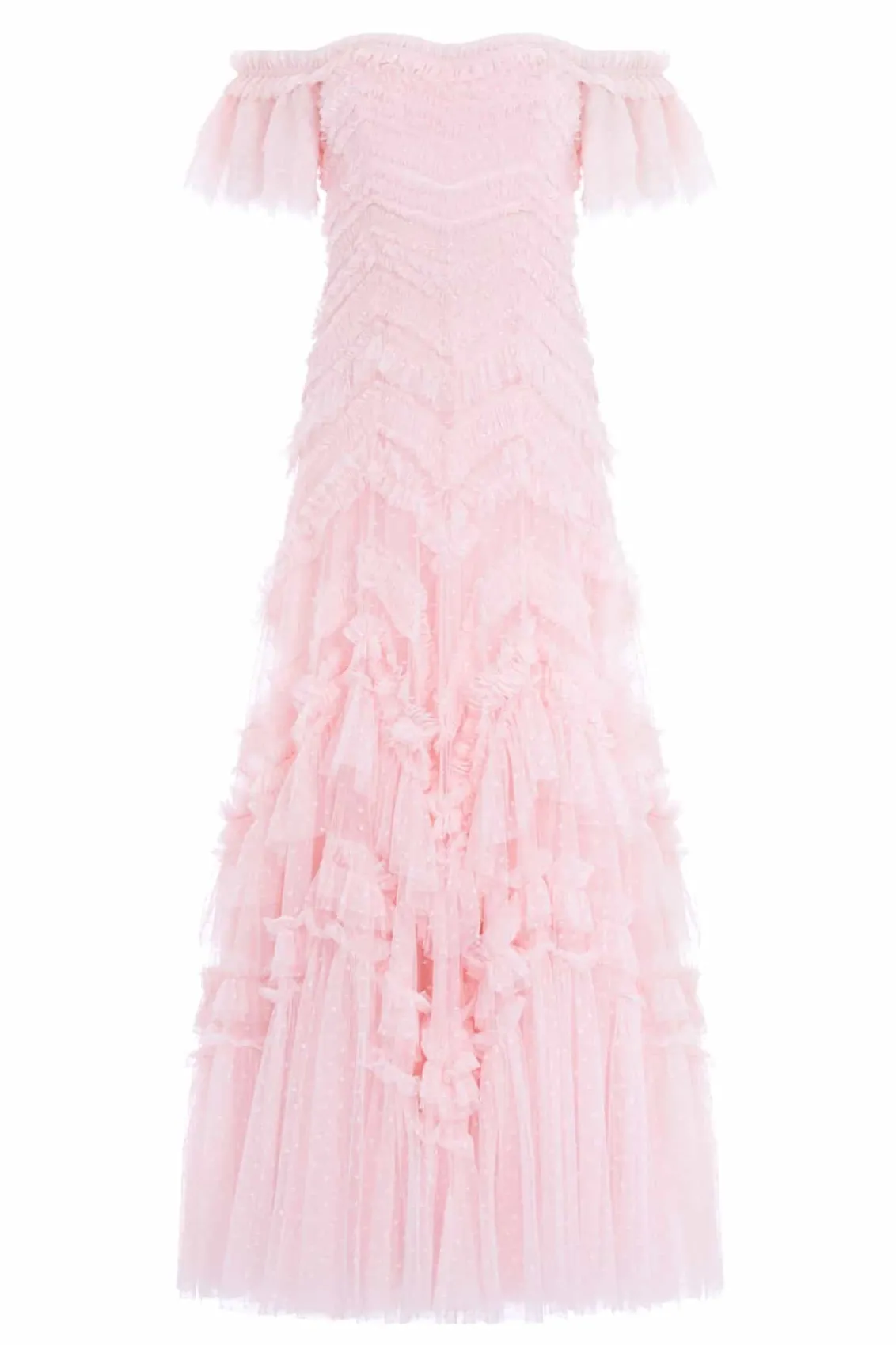 Evening Dresses | Responsibly Sourced^Needle & Thread Elia Off-Shoulder Gown Pink