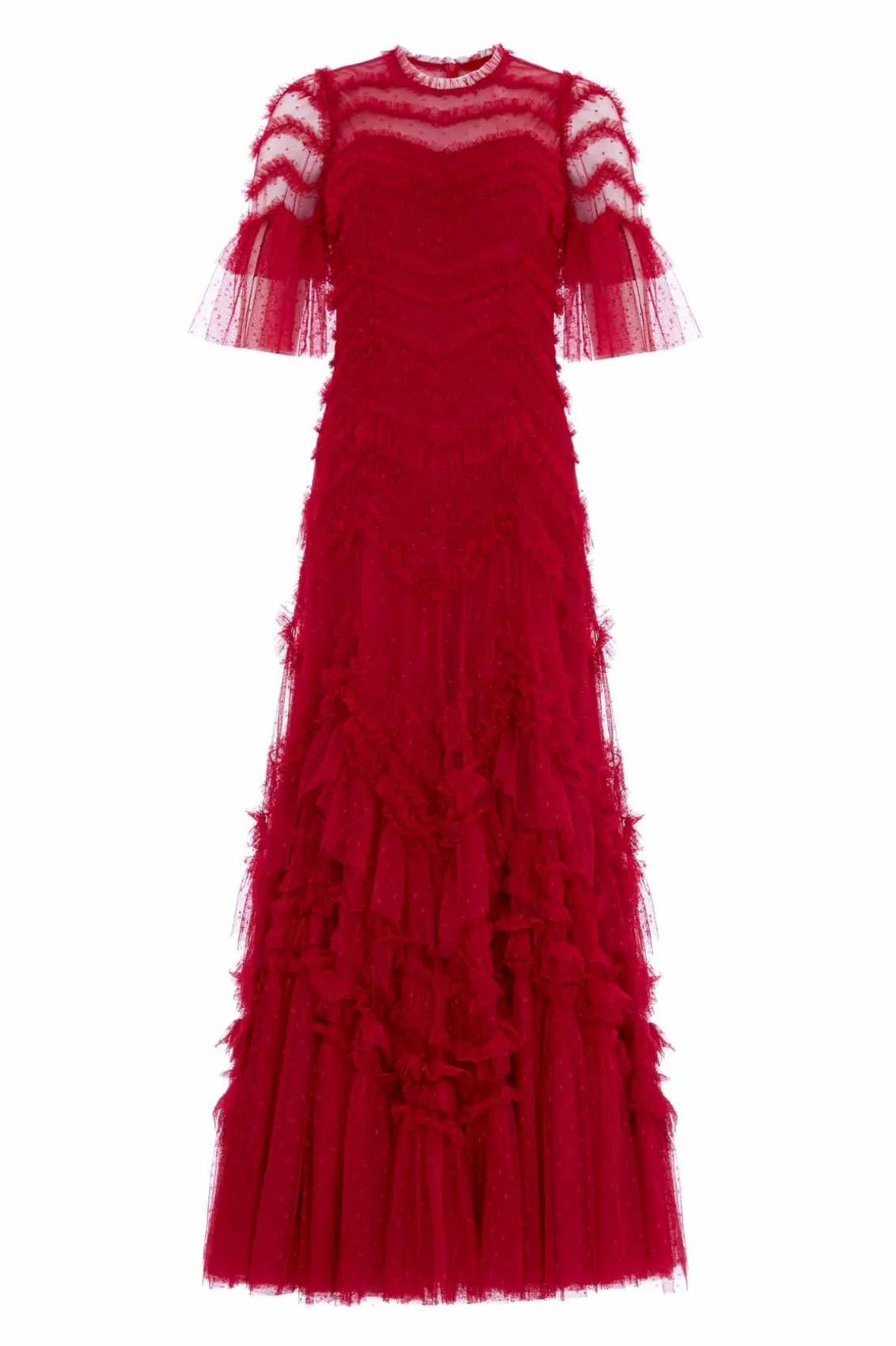 Mummy & Me | Evening Dresses^Needle & Thread Elia Short Sleeve Gown Red