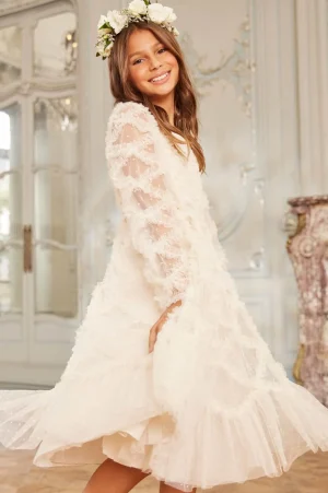 Flower Girl | Flower Girl^Needle & Thread Evelyn Kids Dress Champagne