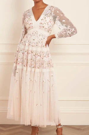 Bridesmaid | Mummy & Me^Needle & Thread Garland Ribbon Ankle Gown Champagne