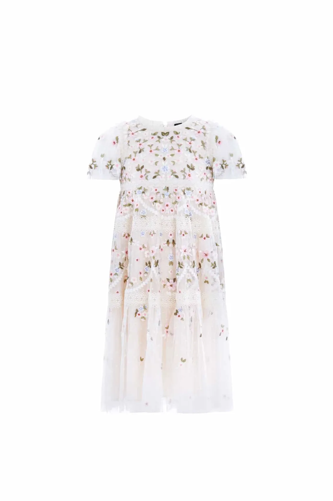 Mummy & Me | Kids Embroidered Dresses^Needle & Thread Garland Ribbon Kids Dress Champagne