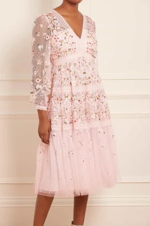 Mummy & Me | Evening Dresses^Needle & Thread Garland Ribbon Midaxi Dress Pink