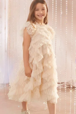 Mummy & Me | Flower Girl^Needle & Thread Genevieve Kids Dress Champagne