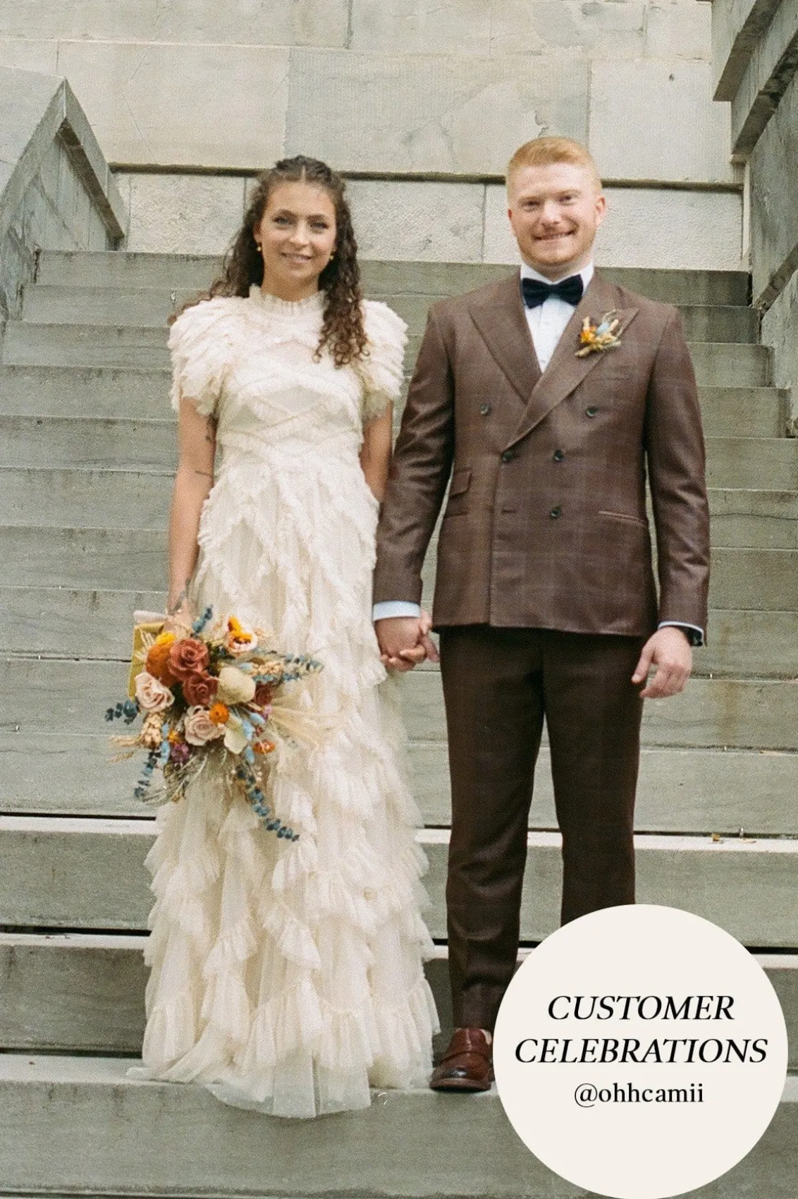 Bridal | Mummy & Me^Needle & Thread Genevieve Ruffle Gown Champagne