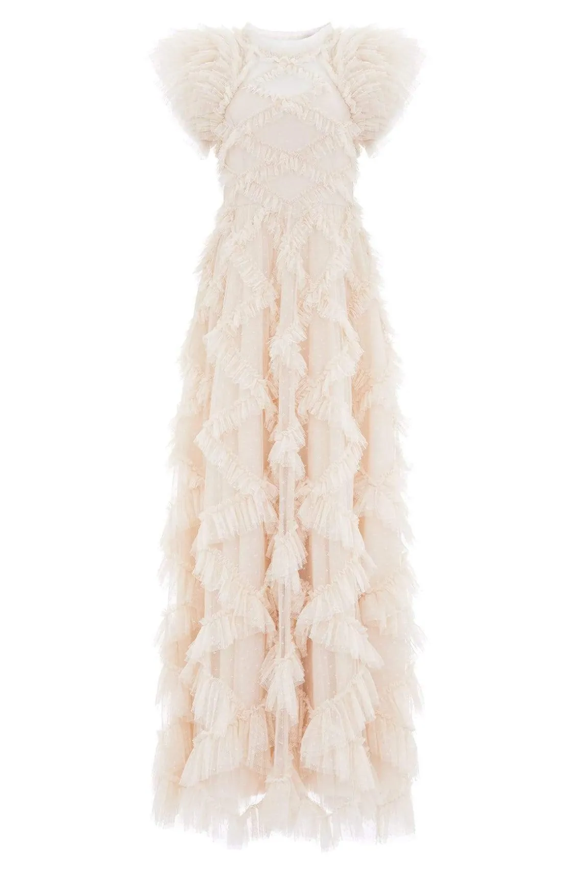 Bridal | Mummy & Me^Needle & Thread Genevieve Ruffle Gown Champagne