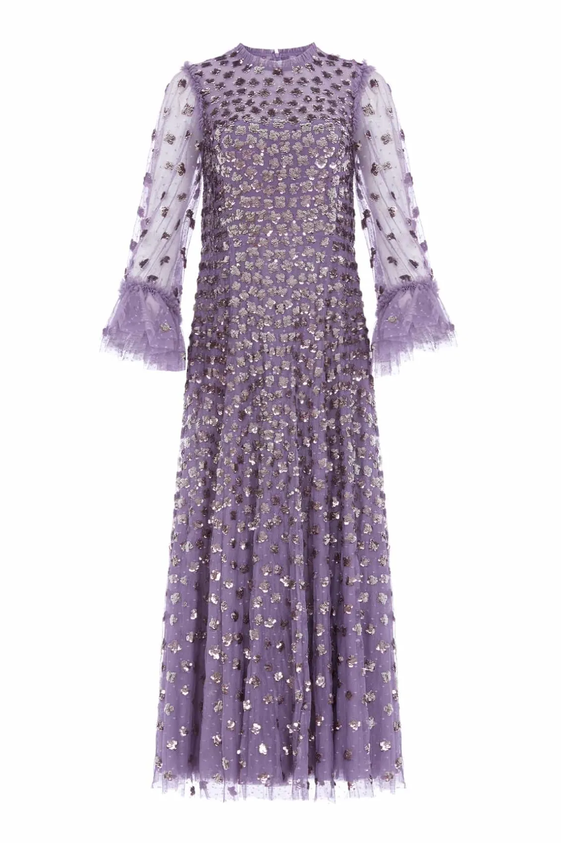 Mummy & Me | Evening Dresses^Needle & Thread Glisten Long Sleeve Ankle Gown Purple