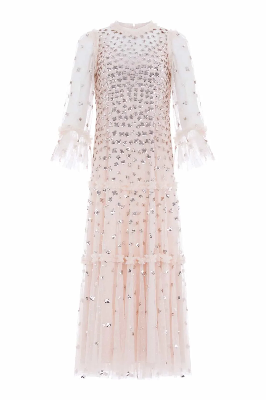 Mummy & Me | Evening Dresses^Needle & Thread Glisten Tiered Ankle Gown Beige