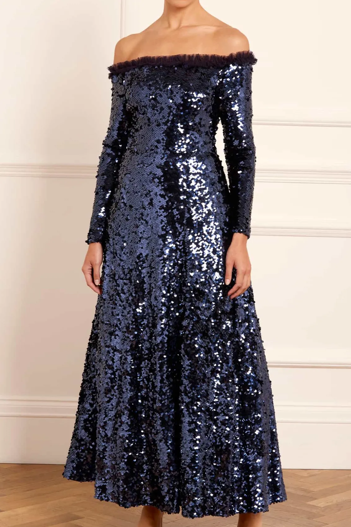 Evening Dresses | Embellished Dresses^Needle & Thread Hallie Ankle Gown Blue