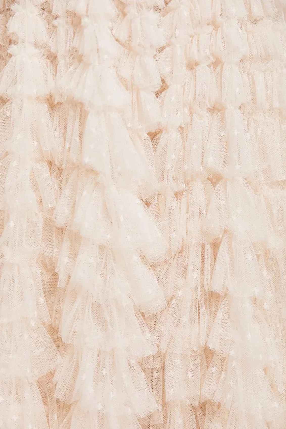 Bridal | Responsibly Sourced^Needle & Thread Hattie Ruffle Strapless Ankle Gown Champagne