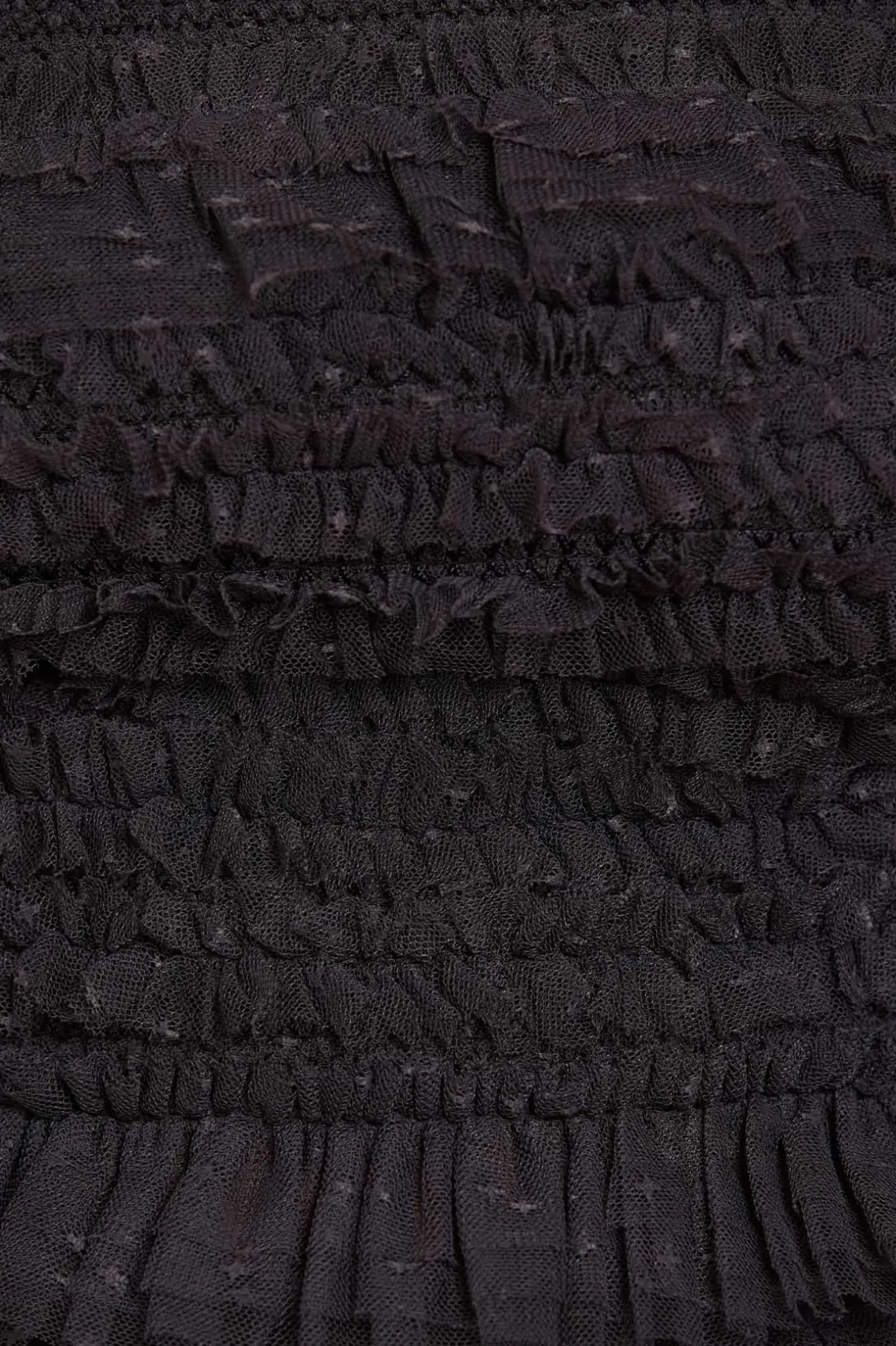 Tops^Needle & Thread Hattie Smocked Off-Shoulder Top Black