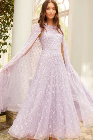 Mummy & Me | Evening Dresses^Needle & Thread Heart Lattice Ankle Gown Purple