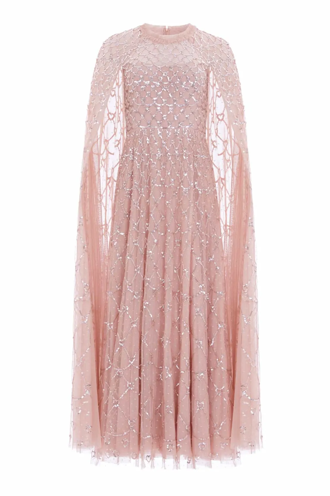 Evening Dresses | Embellished Dresses^Needle & Thread Heart Lattice Ankle Gown Pink
