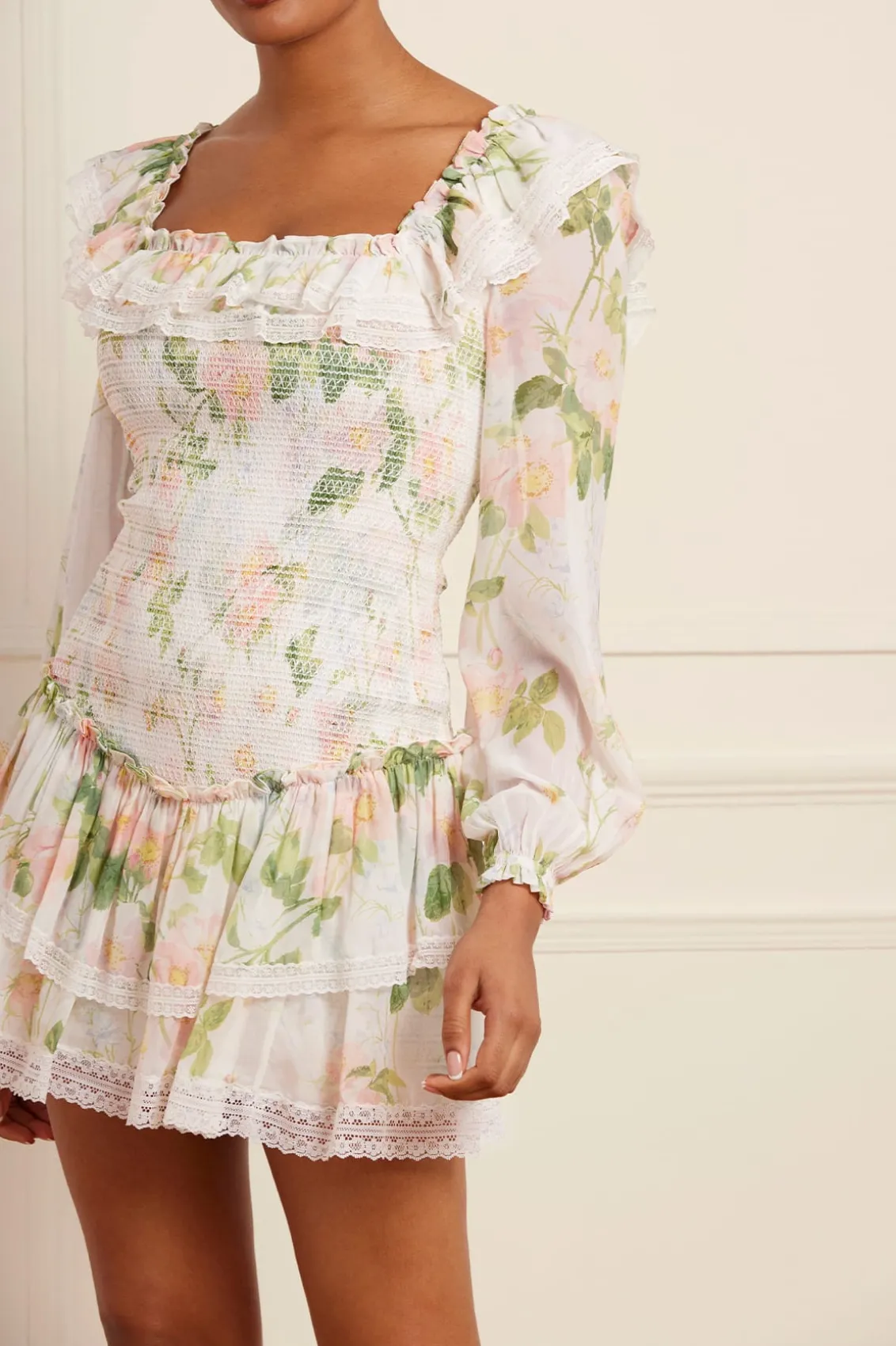 Mini Dresses^Needle & Thread Immortal Rose Poppy Smocked Micro Mini Dress Multi