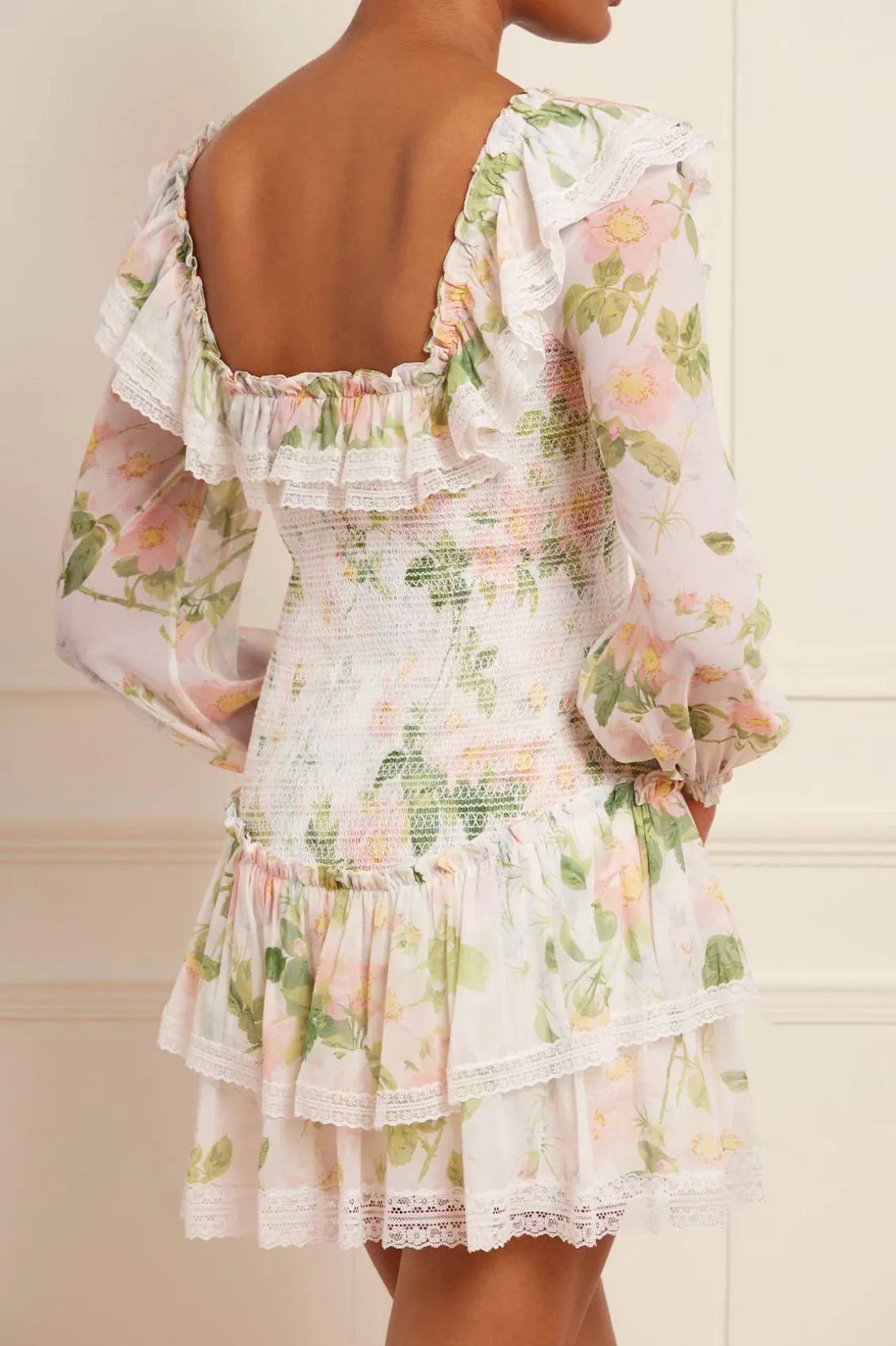 Mini Dresses^Needle & Thread Immortal Rose Poppy Smocked Micro Mini Dress Multi