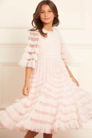 Kids Responsibly Sourced^Needle & Thread La Vie En Rose Kids Dress Pink