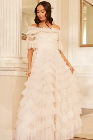 Bridal | Evening Dresses^Needle & Thread Lana Off-Shoulder Gown Champagne