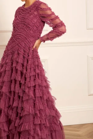 Evening Dresses | Responsibly Sourced^Needle & Thread Lana Round Neck Gown Pink