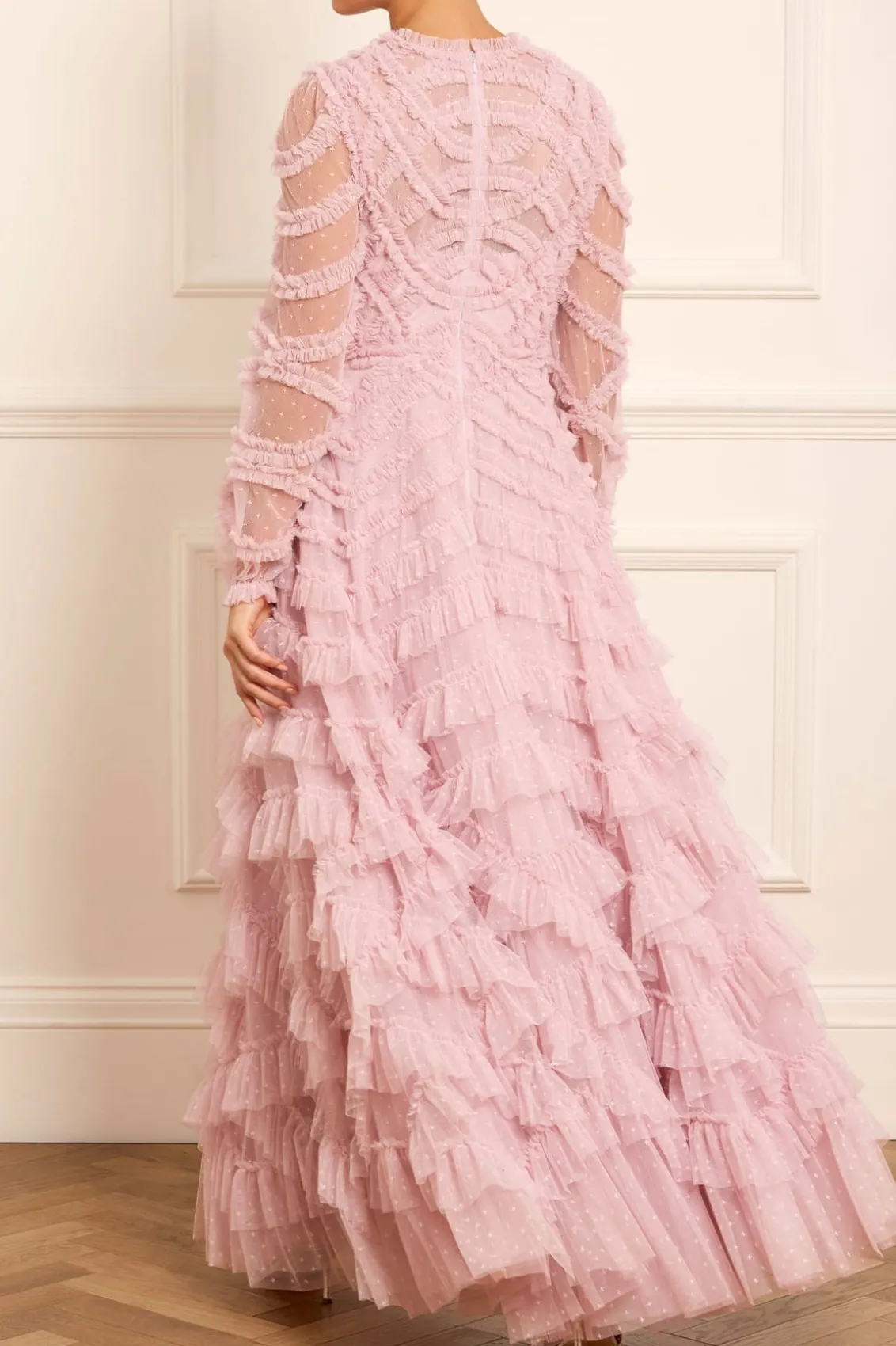 Evening Dresses | Responsibly Sourced^Needle & Thread Lana Round Neck Gown Purple