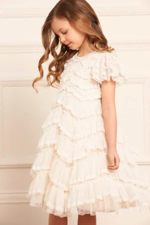 Mummy & Me | Flower Girl^Needle & Thread Libby Lace Kids Dress Champagne