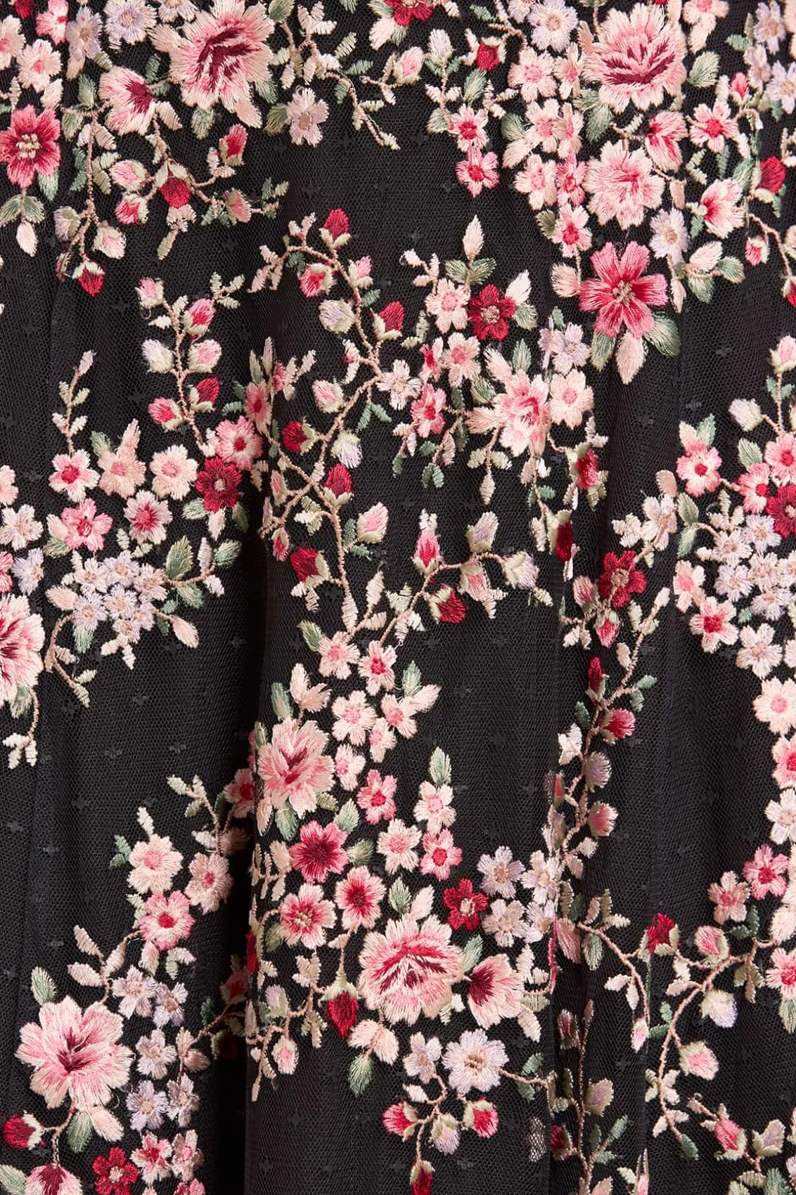 Mummy & Me | Evening Dresses^Needle & Thread Lunaria Wreath Off-Shoulder Long Sleeve Gown Black