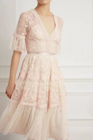 Bridesmaid | Mummy & Me^Needle & Thread Midsummer Lace Dress Champagne