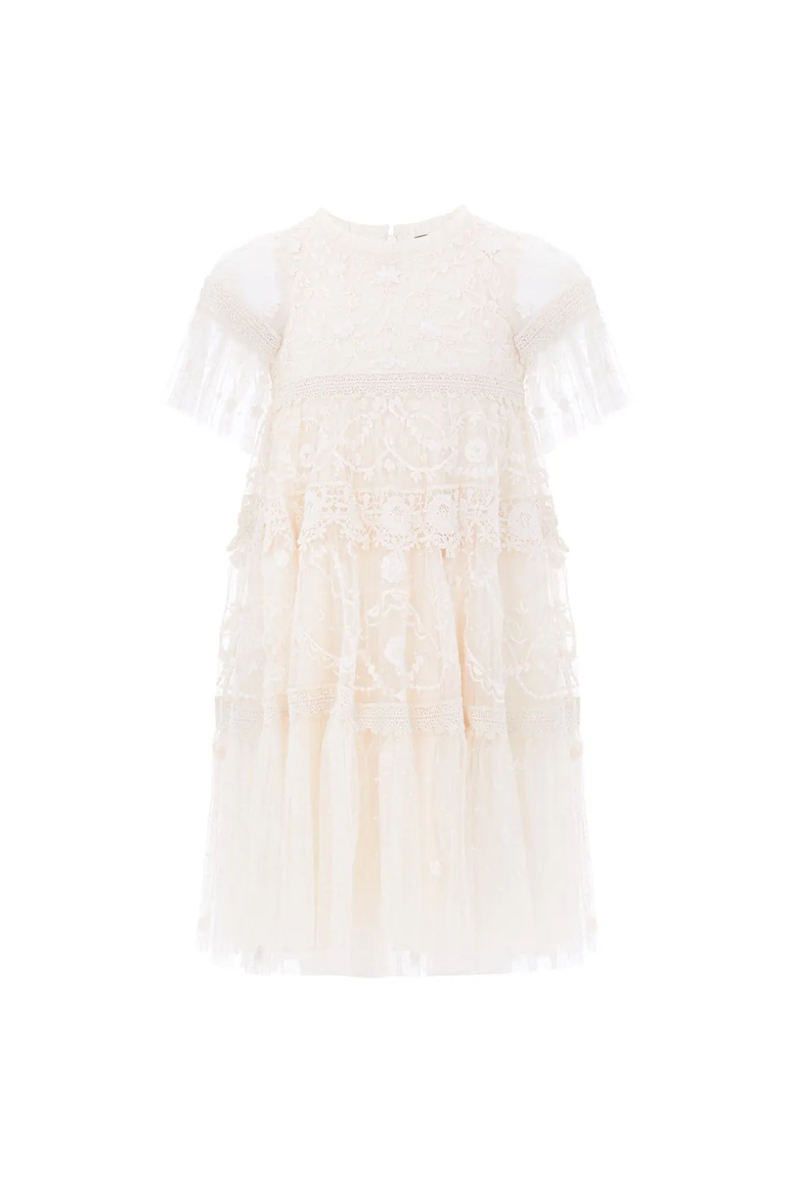 Mummy & Me | Flower Girl^Needle & Thread Midsummer Lace Kids Dress Champagne