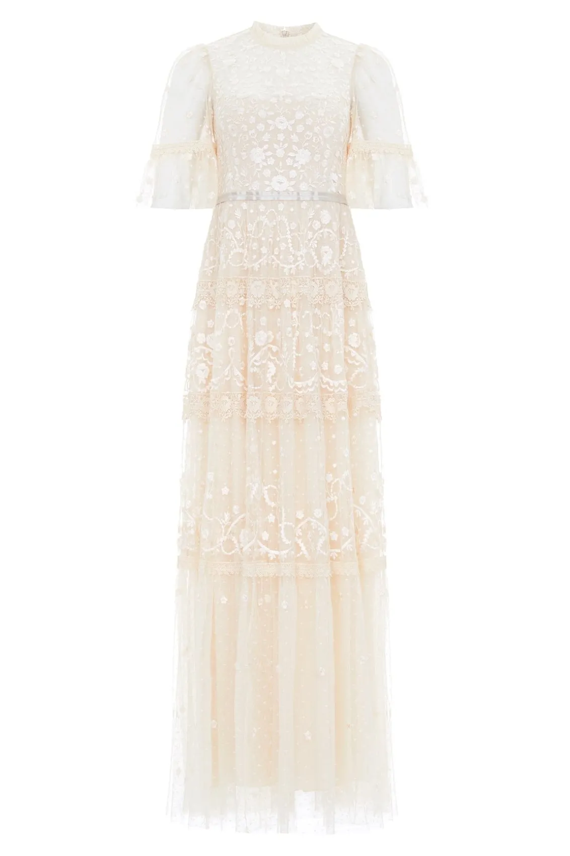 Bridal | Mummy & Me^Needle & Thread Midsummer Lace Round Neck Gown Champagne