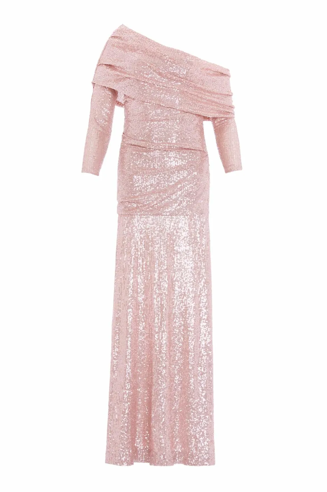 Embellished Dresses | Dresses^Needle & Thread Nova One-Shoulder Ankle Gown Pink