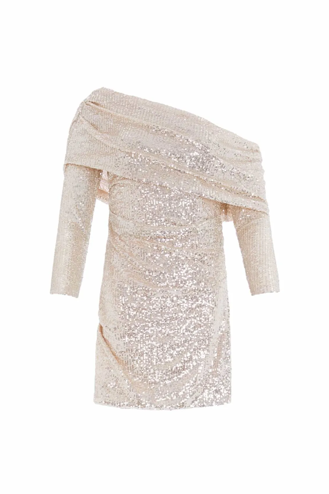 Wedding Wardrobe | Mini Dresses^Needle & Thread Nova One-Shoulder Micro Mini Dress Silver