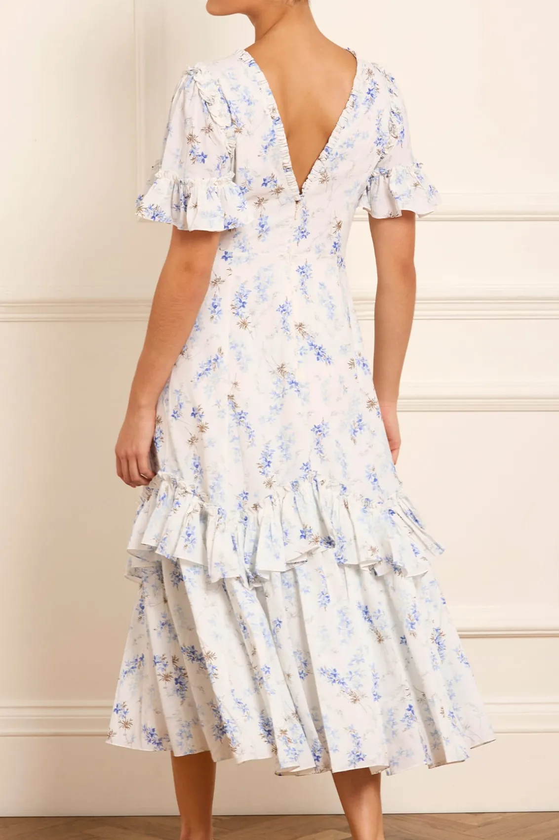 Wedding Guest | Day Dresses^Needle & Thread Ophelia Ditsy Eva Crepe Ballerina Dress Multi