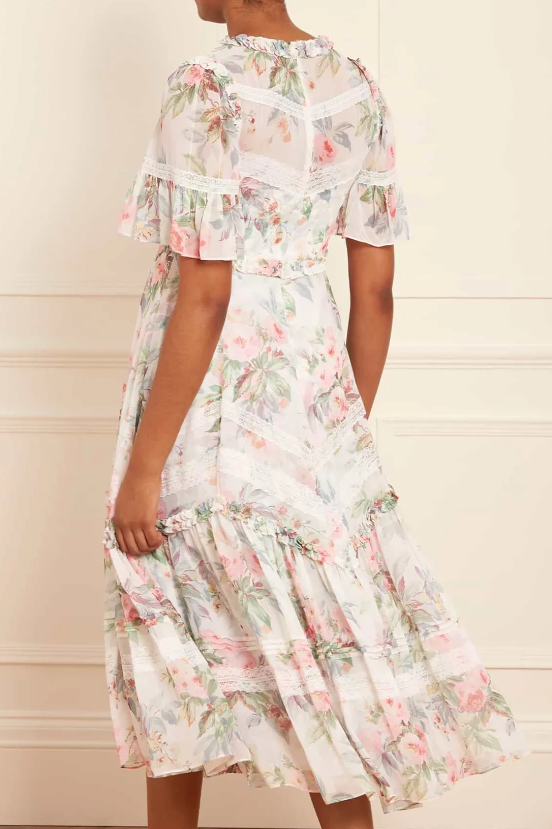 Wedding Guest | Day Dresses^Needle & Thread Paradise Garden Sonata Georgette Ballerina Dress Multi