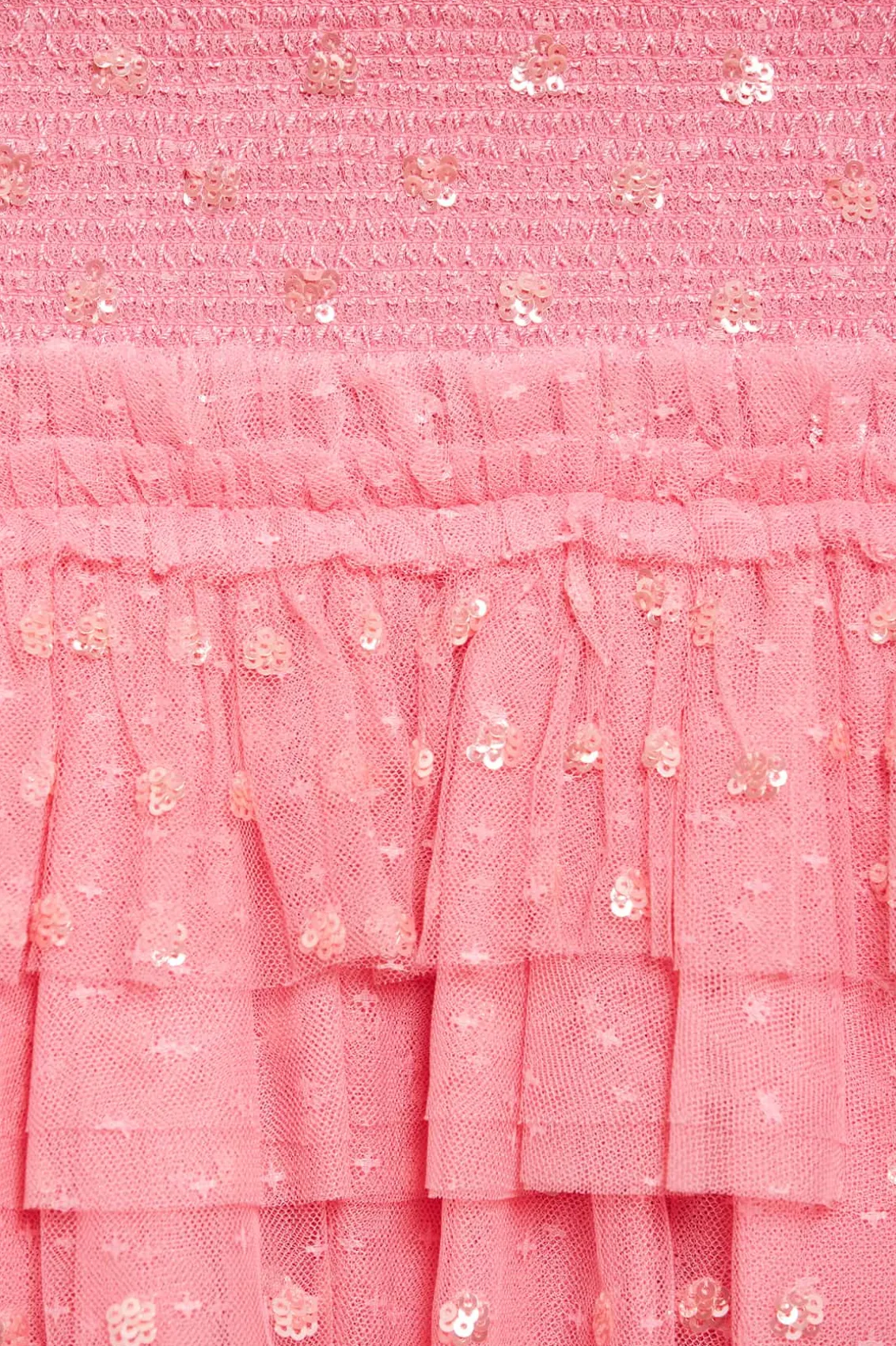 Mini Dresses^Needle & Thread Polka Dot Smocked Micro Mini Dress Coral