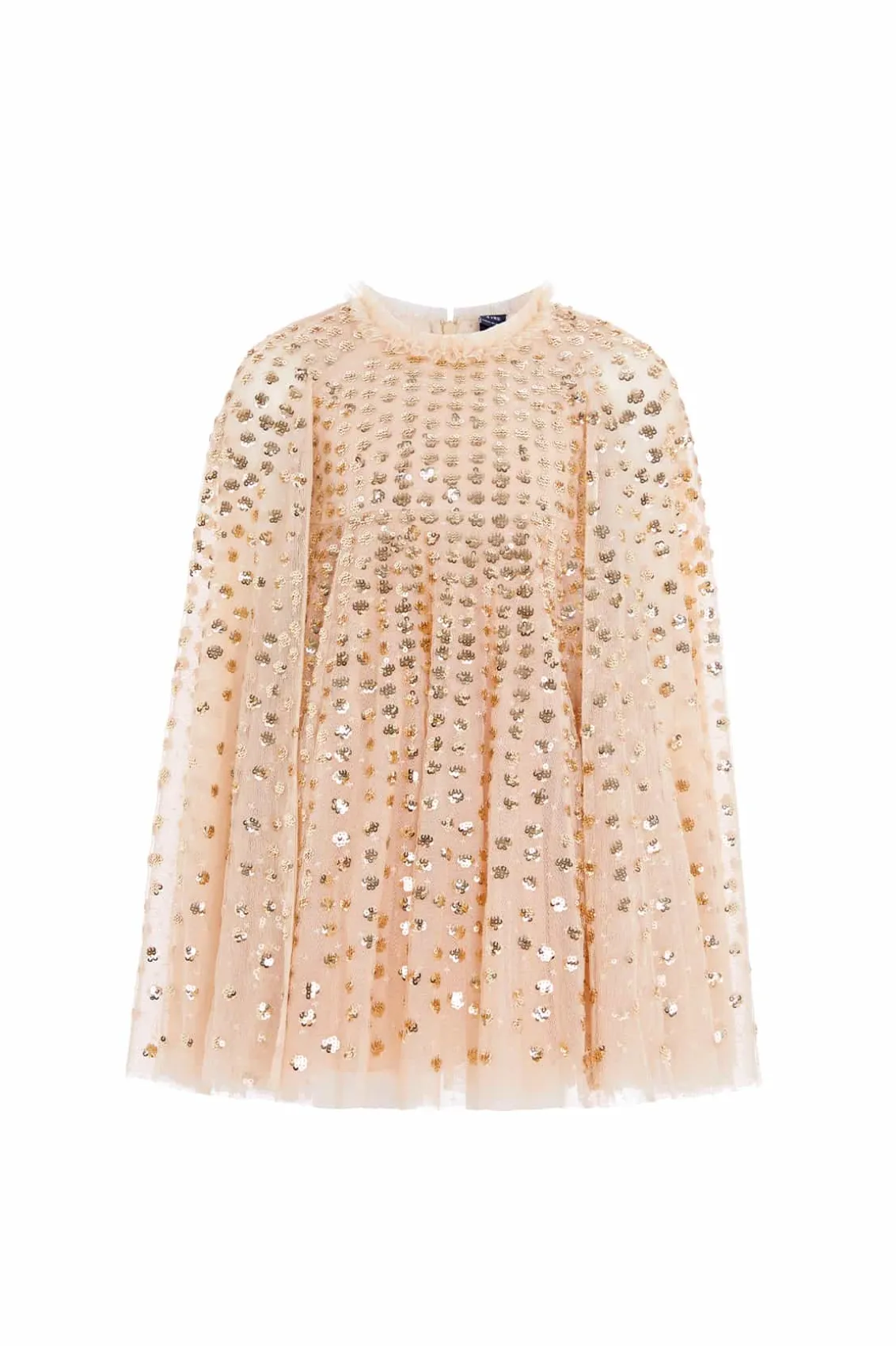 Mummy & Me | Kids Embellished Dresses^Needle & Thread Raindrop Cape Kids Dress Gold