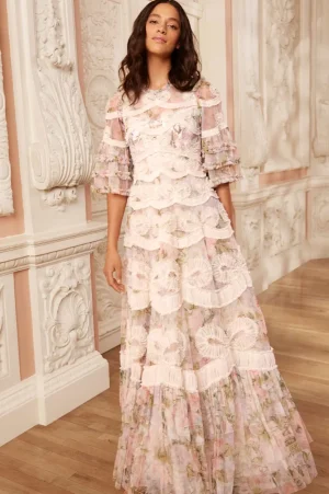 Mummy & Me | Evening Dresses^Needle & Thread Rose Powder Ingrid Gown Multi