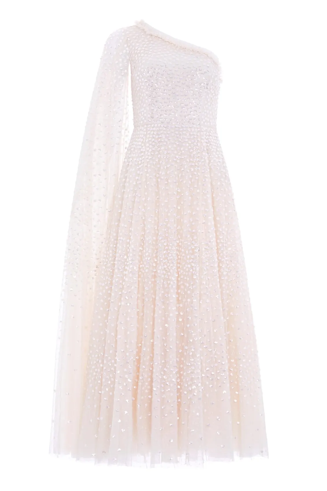 Bridal | Evening Dresses^Needle & Thread Scatter Dot One-Shoulder Ankle Gown Champagne