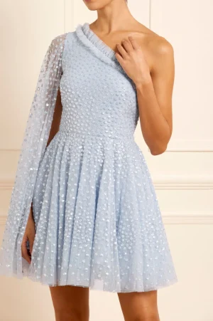 Mummy & Me | Mini Dresses^Needle & Thread Scatter Dot One-Shoulder Mini Dress Blue