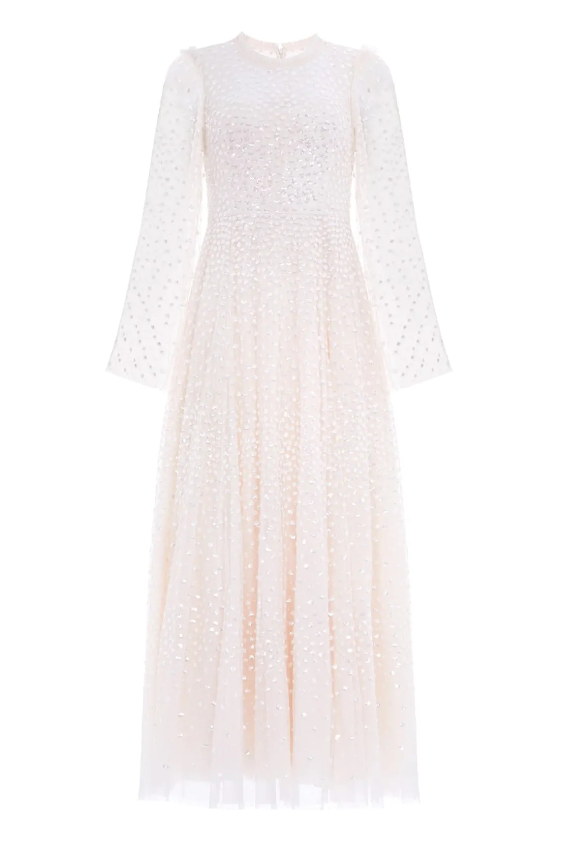 Bridal | Evening Dresses^Needle & Thread Scatter Dot Round Neck Ankle Gown Champagne