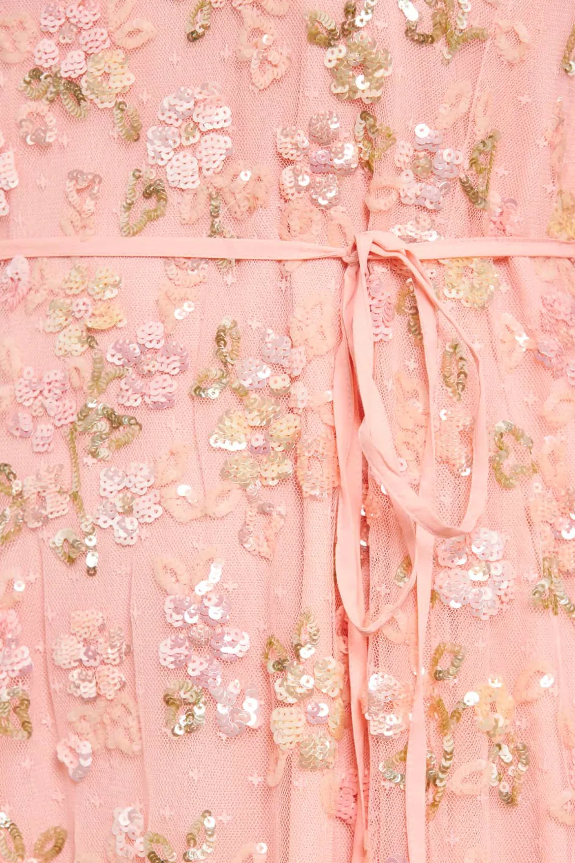 Mini Dresses^Needle & Thread Sequin Bloom Gloss Mini Dress Coral