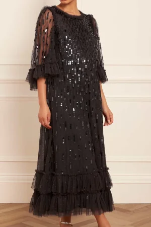 Evening Dresses | Embellished Dresses^Needle & Thread Sequin Dash Ballerina Dress Black