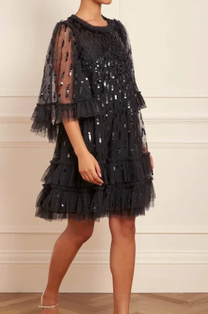 Mini Dresses | Evening Dresses^Needle & Thread Sequin Dash Mini Dress Black
