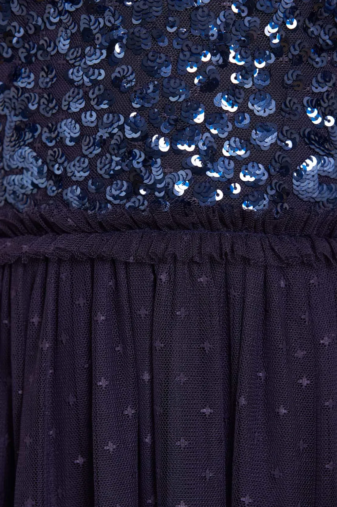 Evening Dresses | Embellished Dresses^Needle & Thread Sequin Wreath Bodice Halter Neck Ankle Gown Blue